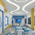 Modern Classroom Science Discovery 3d model