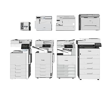 Modern Printers 3d model