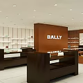 BALLY Store In Shopping Mall With Glass Front And Product Displays