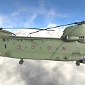 CH47 Transport Helicopter Chinook Heavy Transport Helicopter Military Aircraft 3d model