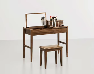 Modern Dressing Table Solid Wood Dressing Table 3d model