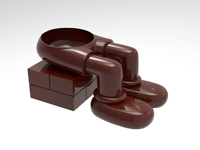 High-grade shoes modeling 389 3d model