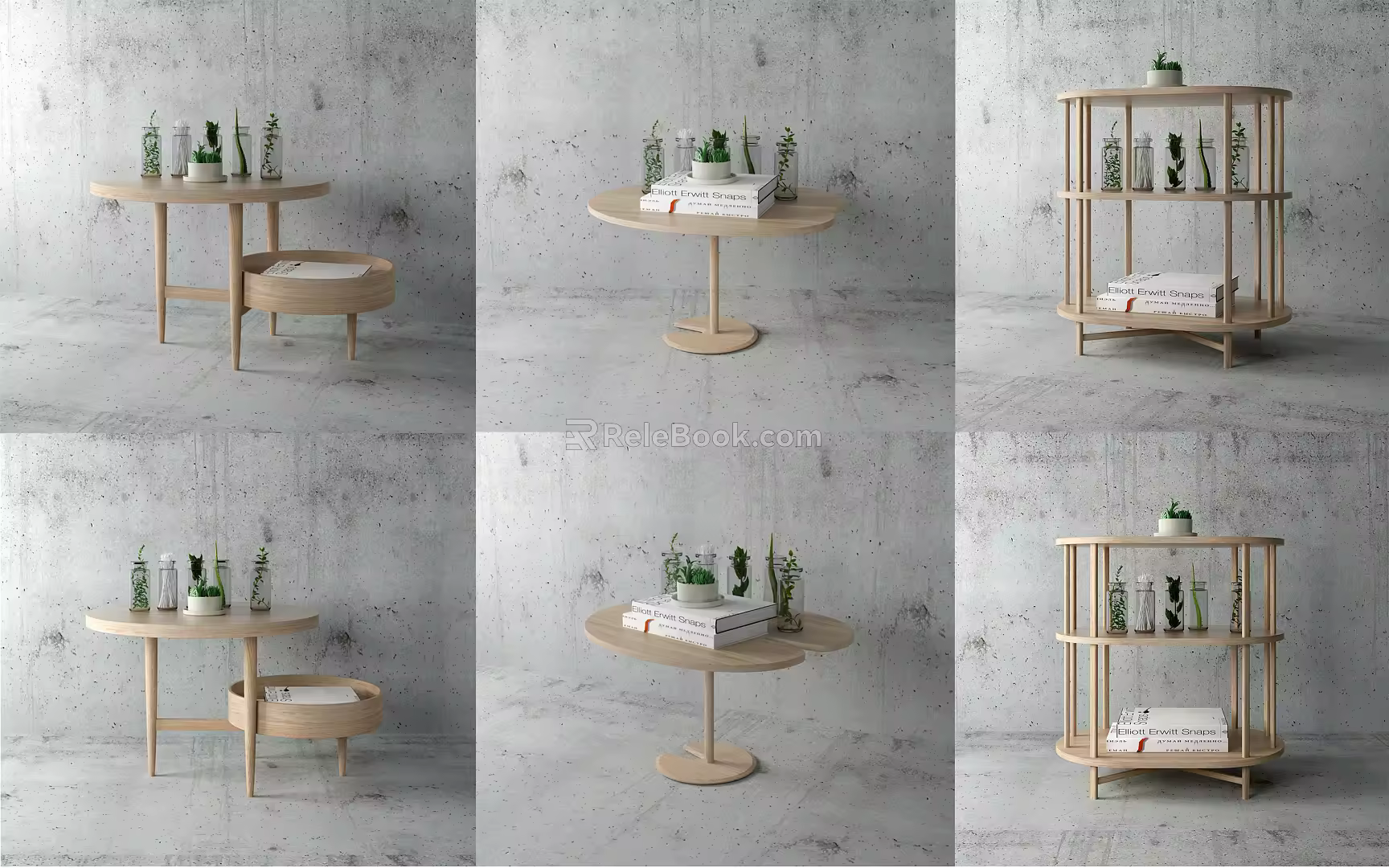 Nordic Round Side Combination 3d model