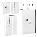 Modern Bathroom Shower Sauna Design With Glass Screen Shower Head And Faucet