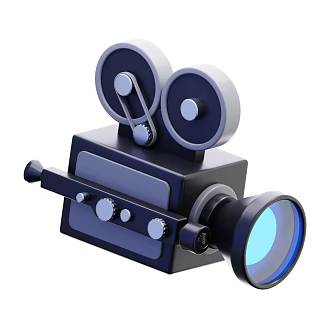 Modern Camera Cartoon Camera 3d model