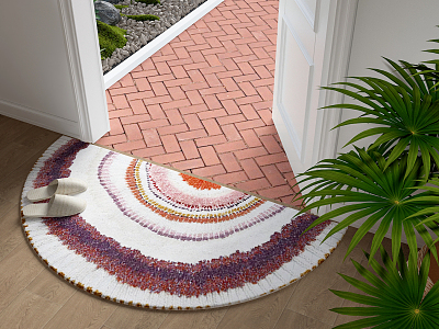 Modern Carpet Semi-Round Carpet model