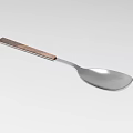 Essential Stainless Steel Dinnerware Set With Wooden Handle Spoon For Home Kitchen