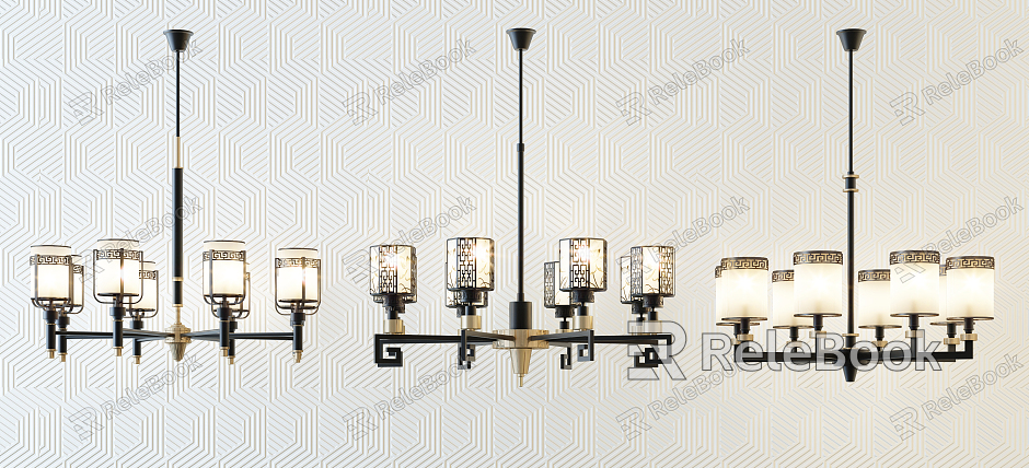 New Chinese Chandelier Fashion Simple Metal Chandelier Combination model