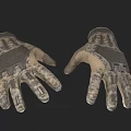 Durable Camouflage Outdoor Gloves With Non Slip Palm And Protective Design