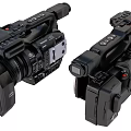 Professional Black Digital Cameras With Control Buttons Lens And Body Design Features