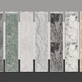 Stone marble display board push-pull plate 3d model
