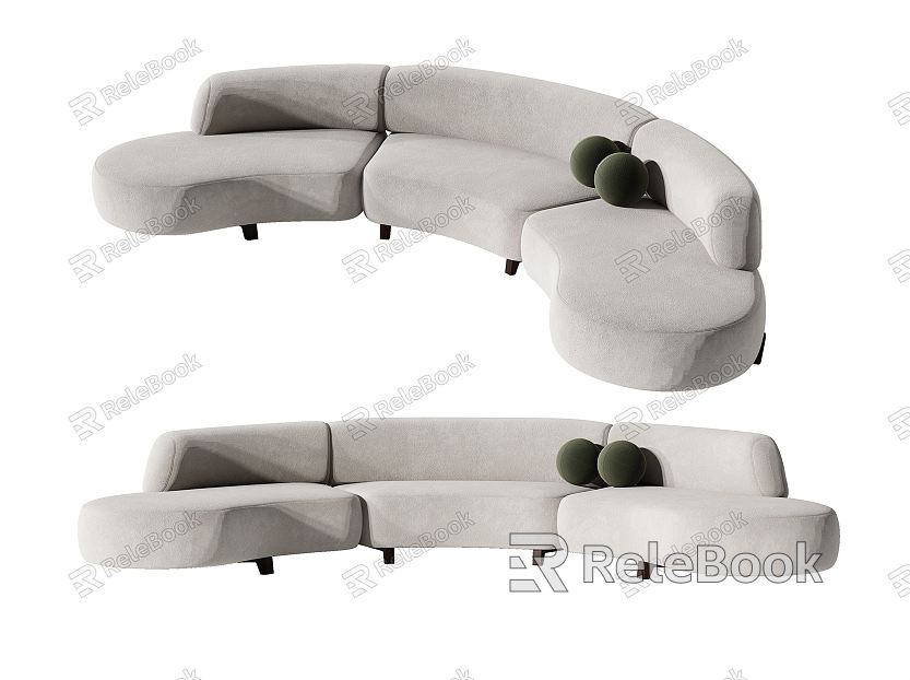 Modern Multiplayer Sofa Shaped Sofa model