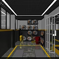 Car 4S Shop Professional Car Detailing Services With Modern Interior And Bays