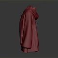 Red Hoodie With Comfortable Design For Daily Casual Wear Use