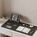 Modern Laptop Workspace Setup With Desk Lamp Notebook Coffee Cup And Green Plant