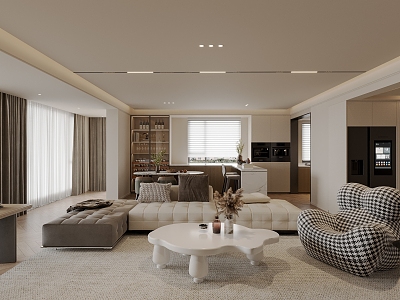 modern living room model