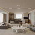 Modern Living Room Interior Design With L Shaped Sofa White Coffee Table And Checkered Armchair