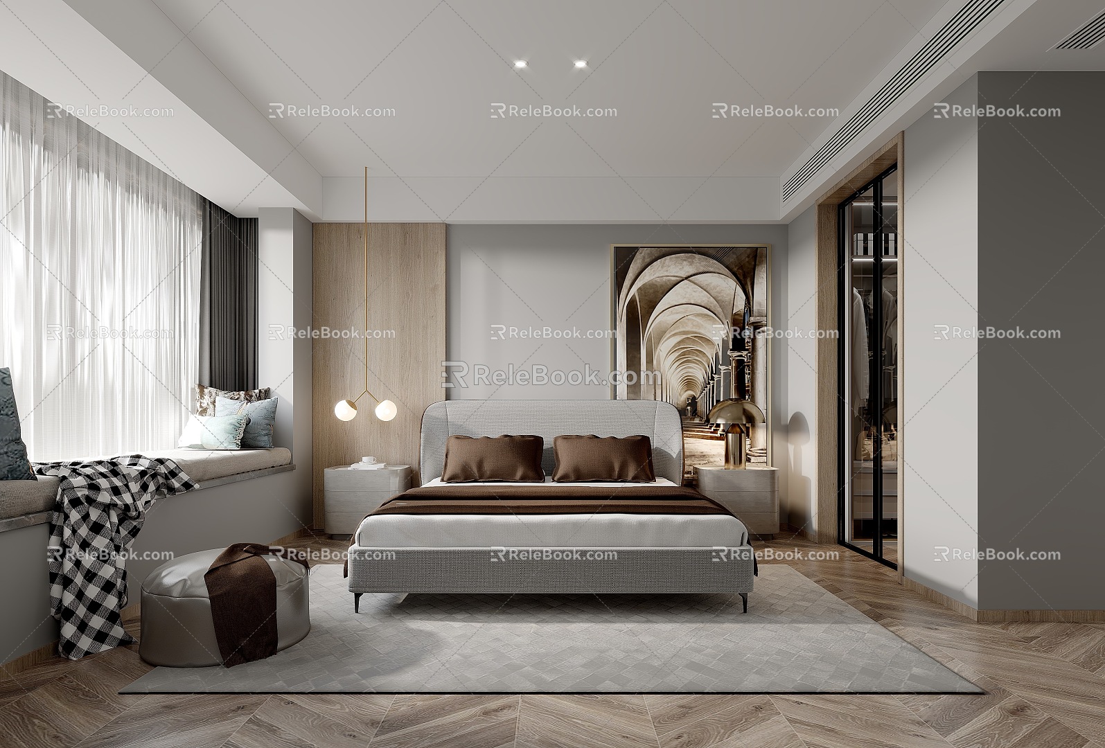 Modern Bedroom 3d model