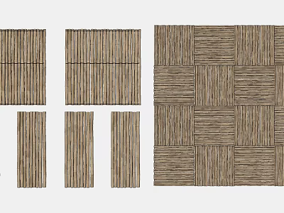 Modern Sofa Background Wall Design With Wooden Striped Panels And Textured Patterns 3d model