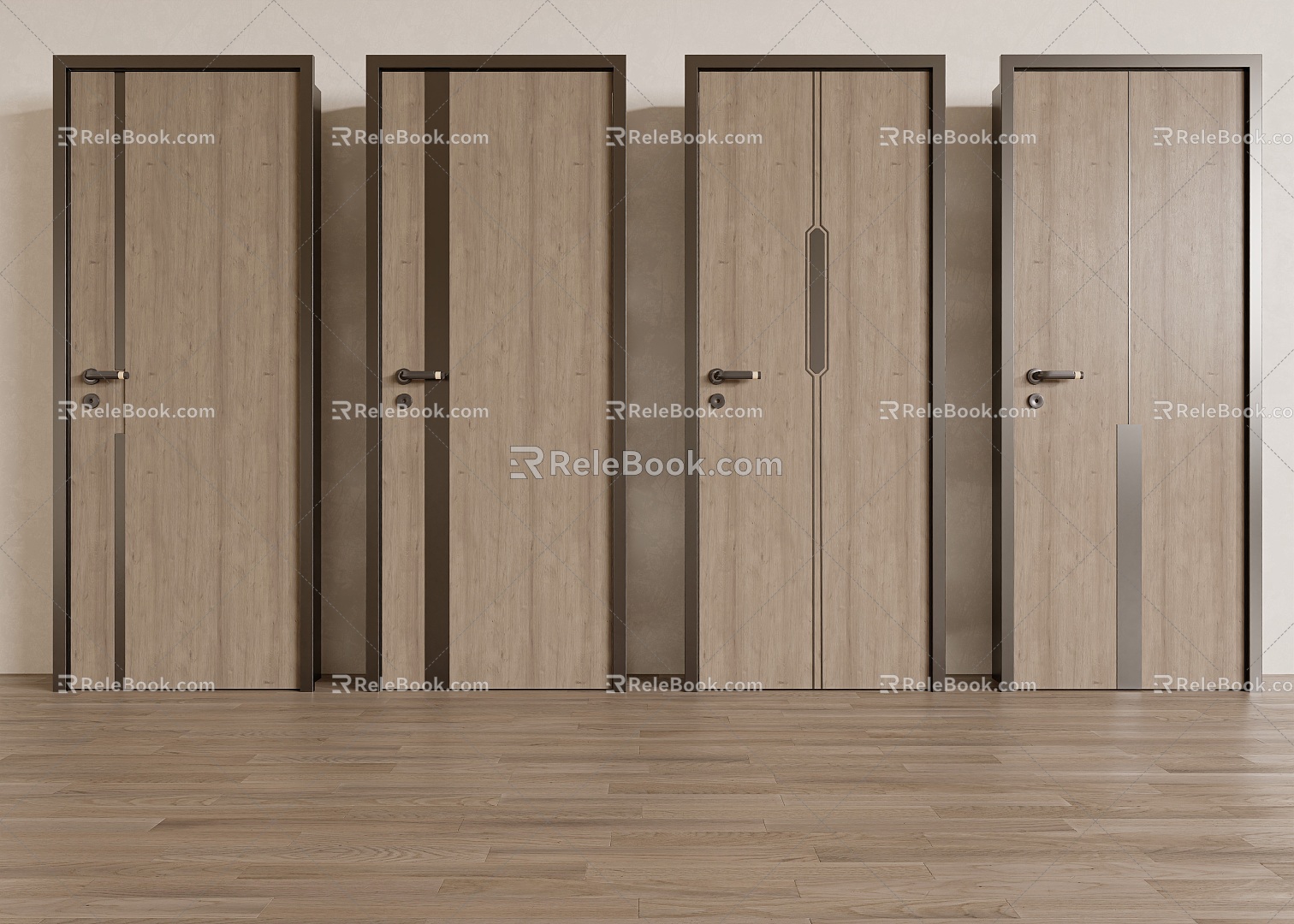 Modern minimalist door 3d model