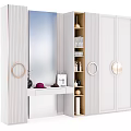 Modern Simple Wardrobe Dressing Table 3d model