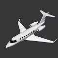 Modern White Jet Airliner with Sleek Fuselage Multiple Windows and Jet Engines