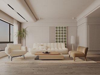 modern living room 3d model