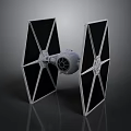 Star Wars TIE Fighter Spacecraft Detailed Model With Twin Ion Engine And Angular Wings