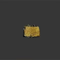 Natural Wood Decorative Box With Colorful Stone Accents And Rustic Texture