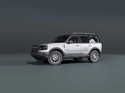 Modern Silver SUV With Rugged Design Roof Rack And Off Road Style 3d model