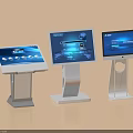 Smart Machines with Interactive Touchscreen Kiosks and Modern Digital Displays 3d model