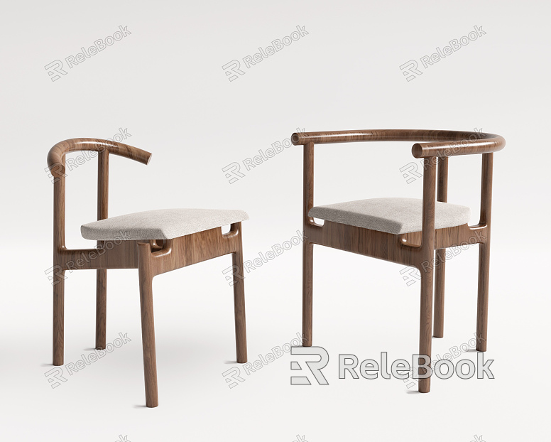 Modern single chair single chair dining chair model