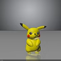 Pikachu Yellow Character Figure With Black Tipped Ears Red Cheeks And Lightning Bolt Tail