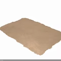 Square Fluffy Light Gray Rug with Soft Furry Texture for Cozy Home Decor
