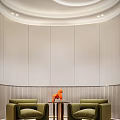 Hospital Outpatient Clinic Modern Interior With Smooth Lines And Lighting