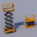 Lifting platform of aerial work platform truck 3d model