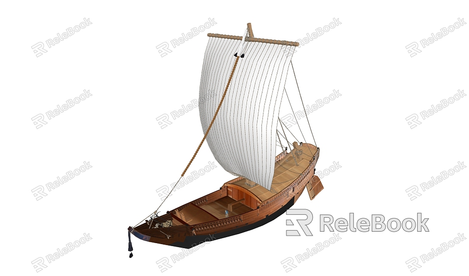 Chinese Boat Sailing model