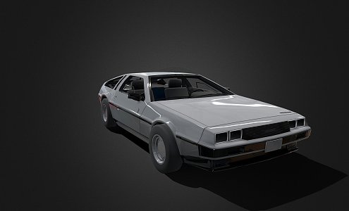 gray car 3d model