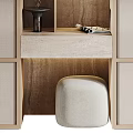 Modern Wardrobe Interior Design With Storage Shelves And Wooden Drawer Lighting
