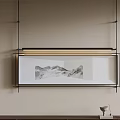 Middle Ancient Style Decorative Painting 3d model