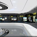 China Power Construction Corporate Exhibition Hall With Starry Ceiling Tech Displays And Map Projections