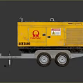 Yellow FASTRAC GS 5500 Portable Generator Trailer Mounted Equipment with Wheels