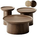 Brockett round coffee table 3d model