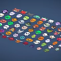 Various Colorful Decorative Masks For Daily Household Use With Unique Designs