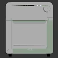 Mint Green Modern Kitchen Appliance Toaster Oven With Digital Display And Knob Control