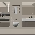 Modern Bathroom Vanity Design With Illuminated Mirror Cabinet And Sleek Storage Drawers