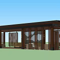 modern pavilion gazebo pavilion 3d model