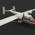 Twin Engine Aircraft With White Red Livery CC001 And Wing Number 8