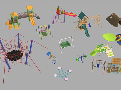 Modern Amusement Facilities 3d model