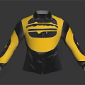 Fashionable Black and Yellow Long Sleeve Shirt With Burger Logo Design